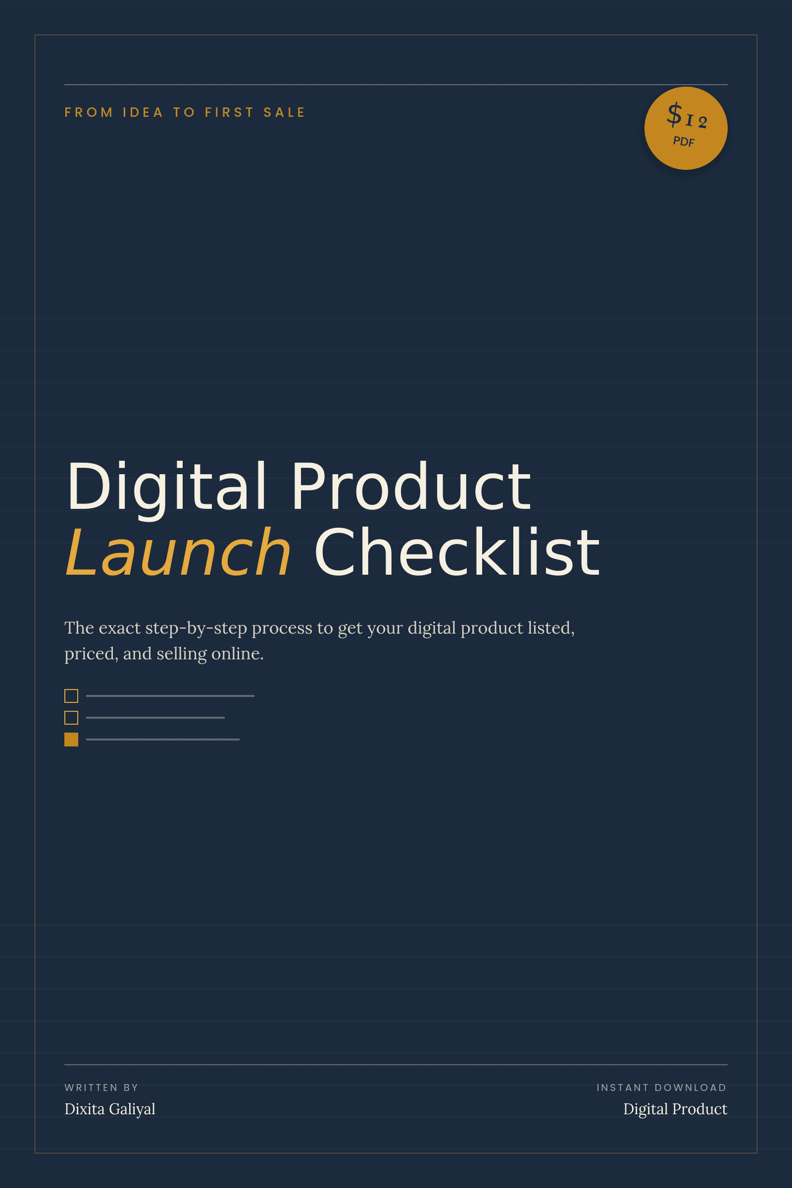 Digital Product Launch Checklist